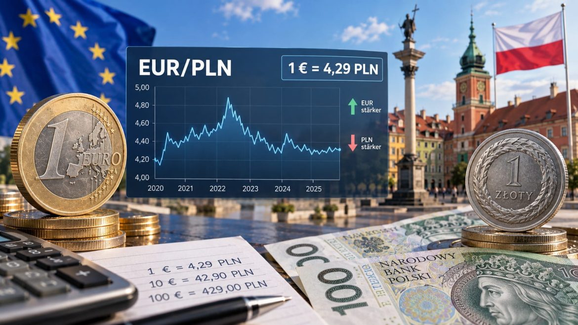 Euro- und Zloty-Symbol nebeneinander – Symbolbild für das Währungspaar EUR/PLN