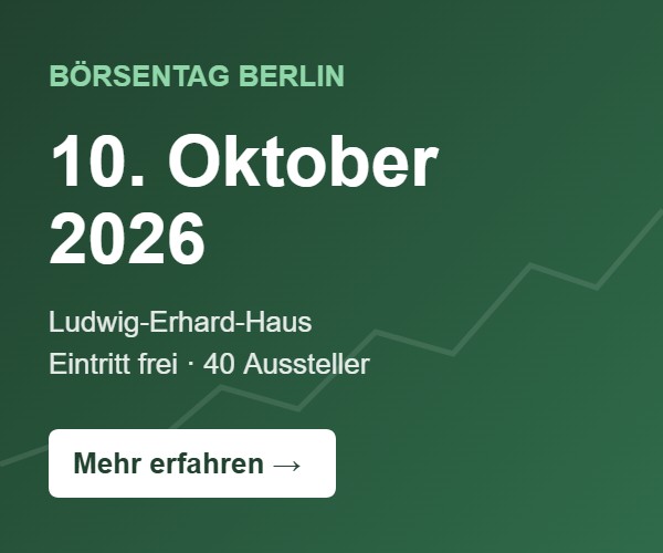 Börsentag Berlin am 10. Oktober 2026 im Ludwig-Erhard-Haus, Eintritt frei